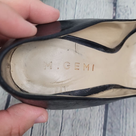 M. GEMI | soft leather pointed toe pumps heels - Picture 11 of 11